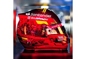 1/5 Helmet Carlos Sainz - Abu Dhabi GP 2024