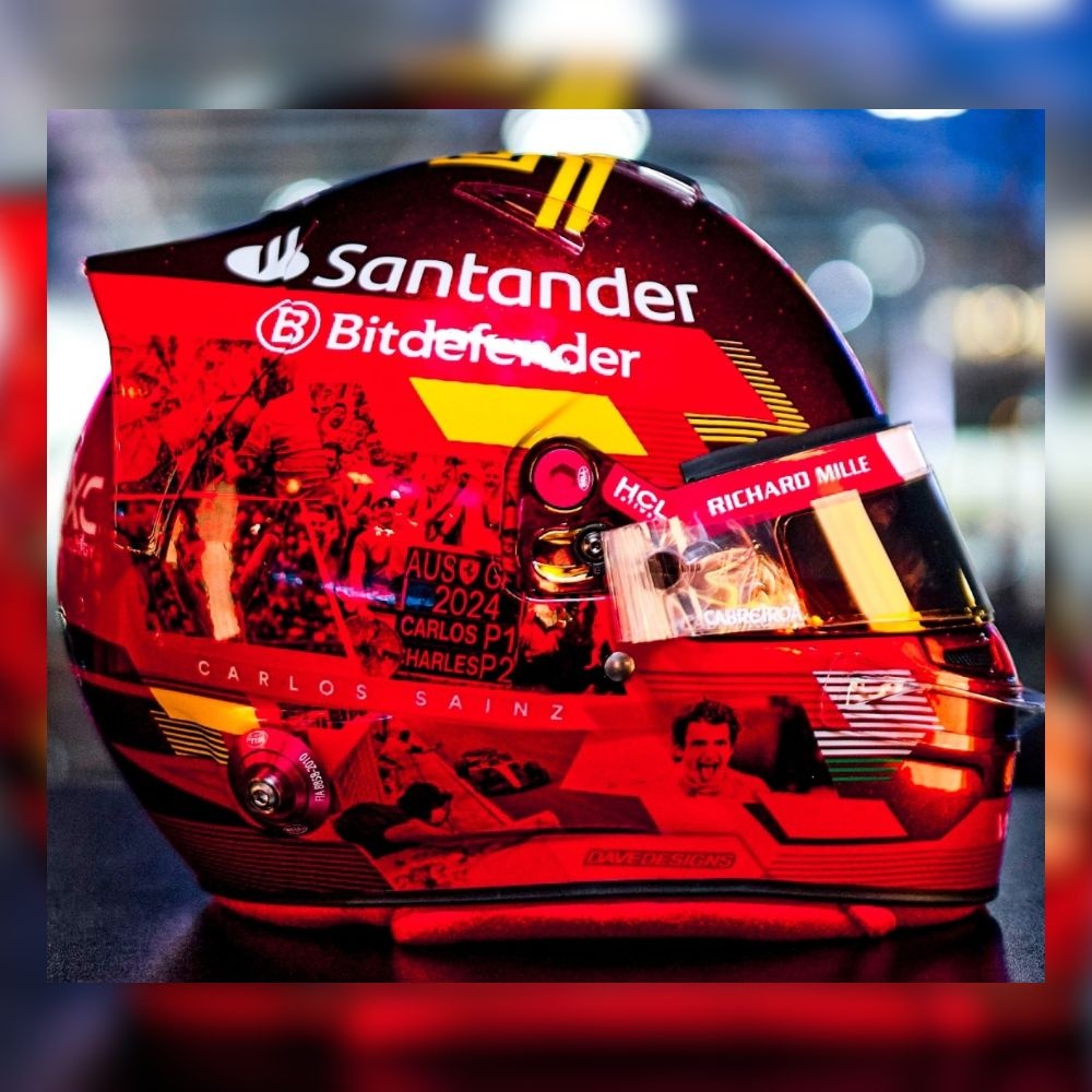 **Pre Order 1/5 Helmet Carlos Sainz - Abu Dhabi GP 2024