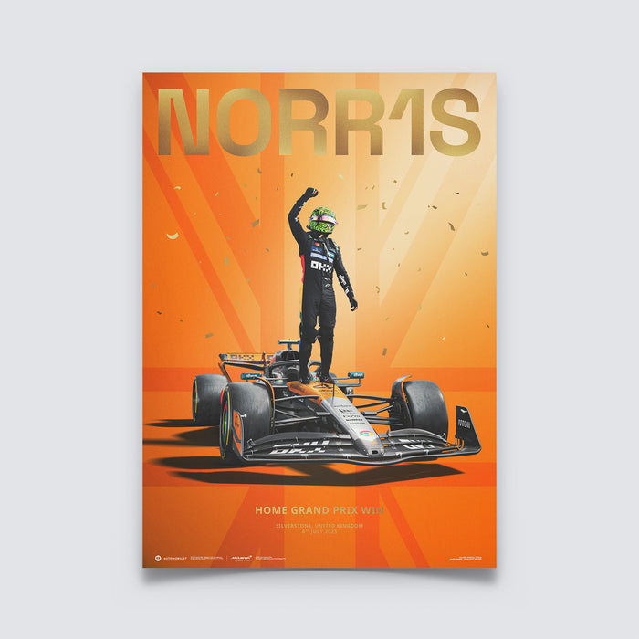 Lando Norris | Home Grand Prix Win | Silverstone 2025 | Official Poster