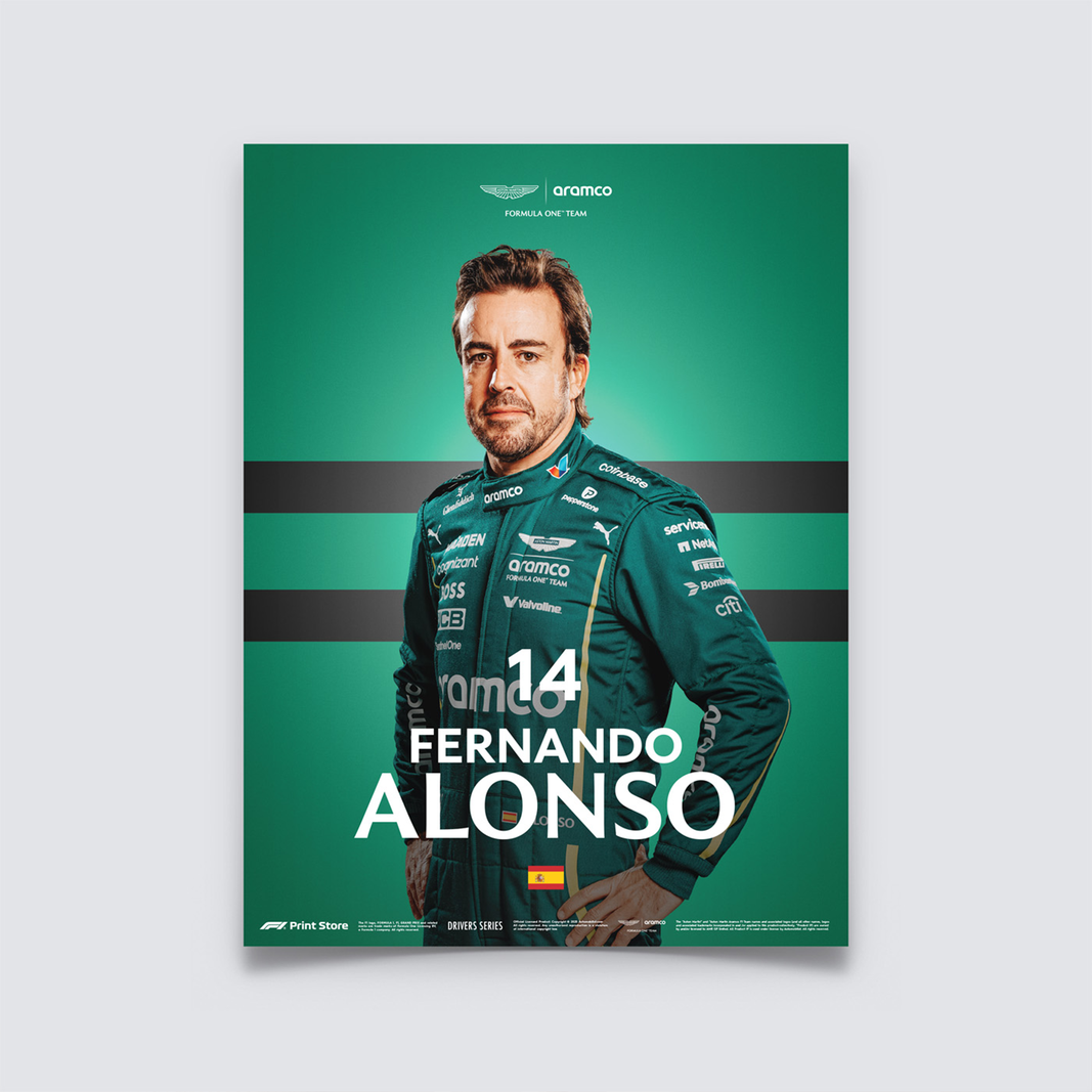 F1 Driver Series Poster | Fernando Alonso