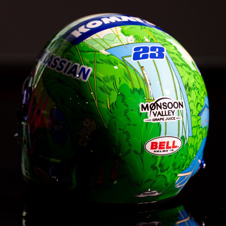 **Pre Order 1/2 Helm A. Albon '2025 Singapore Grand Prix'