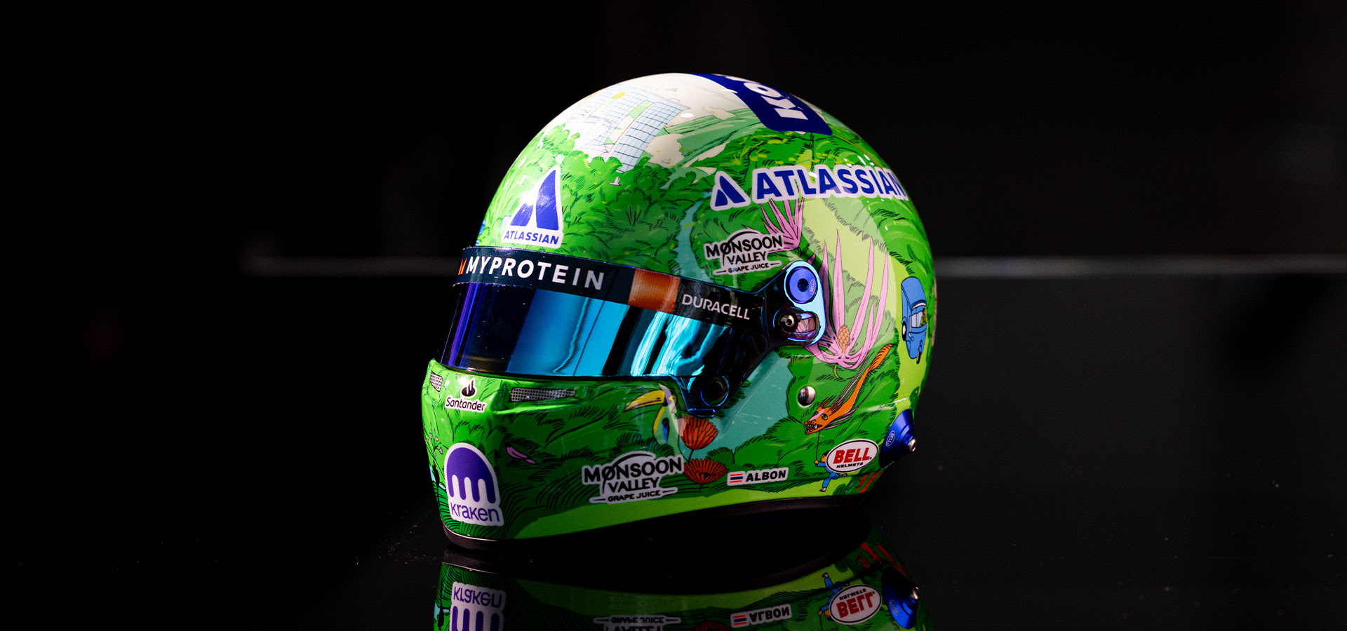 **Pre Order 1/2 Helm A. Albon '2025 Singapore Grand Prix'