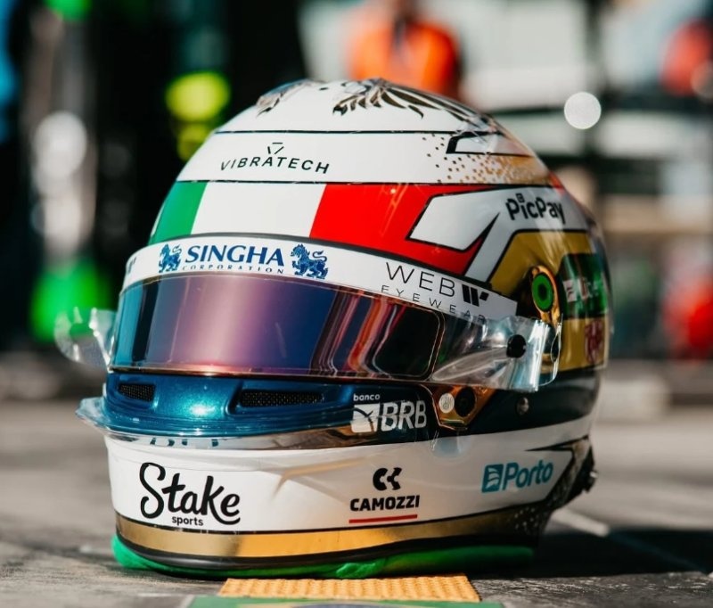 **Pre Order 1/5 Helmet Gabriel Bortoleto 'Italian Grand Prix 2025'