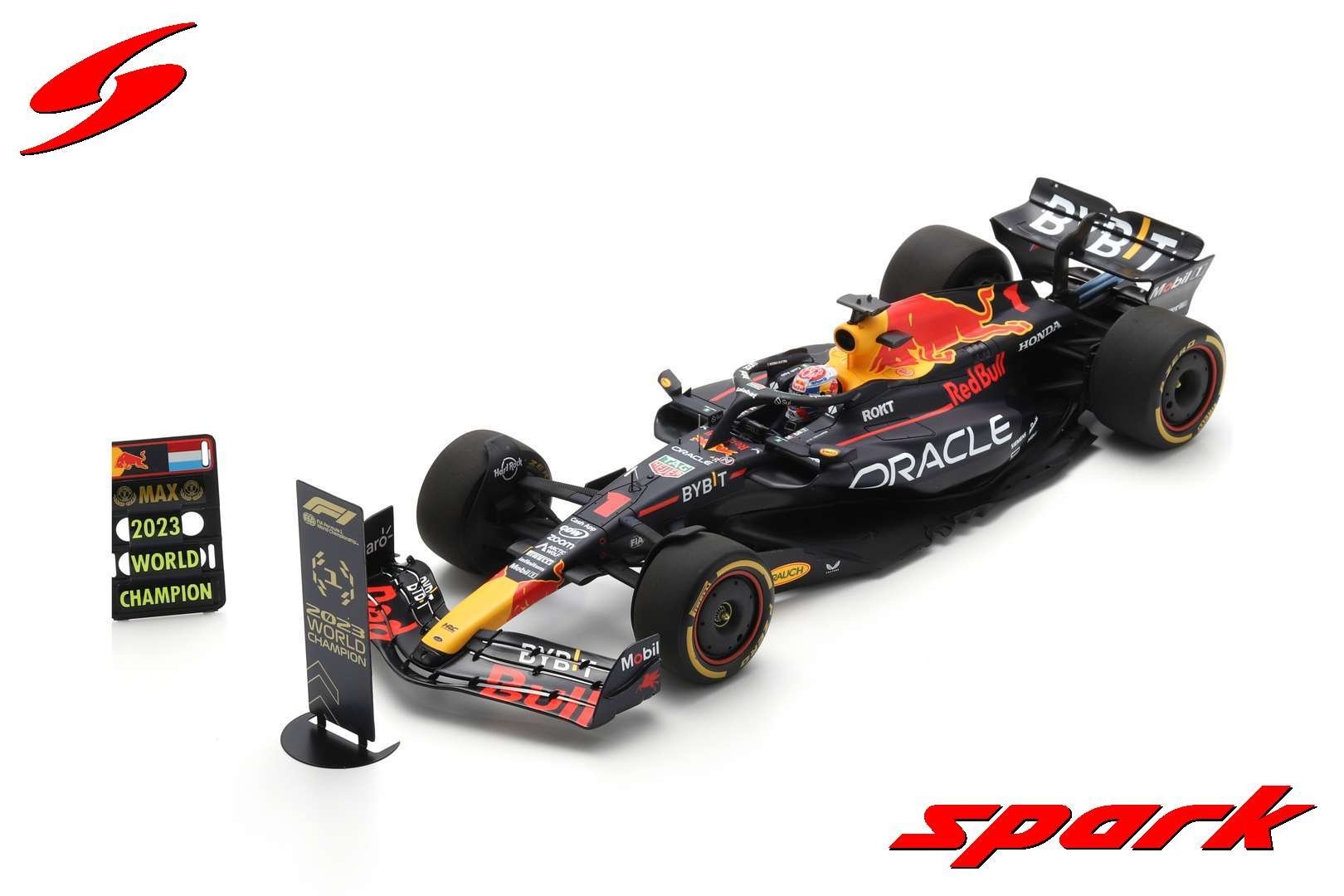 1:12 Oracle Red Bull Racing RB19, M. Verstappen Qatar 2023 'World Champion'