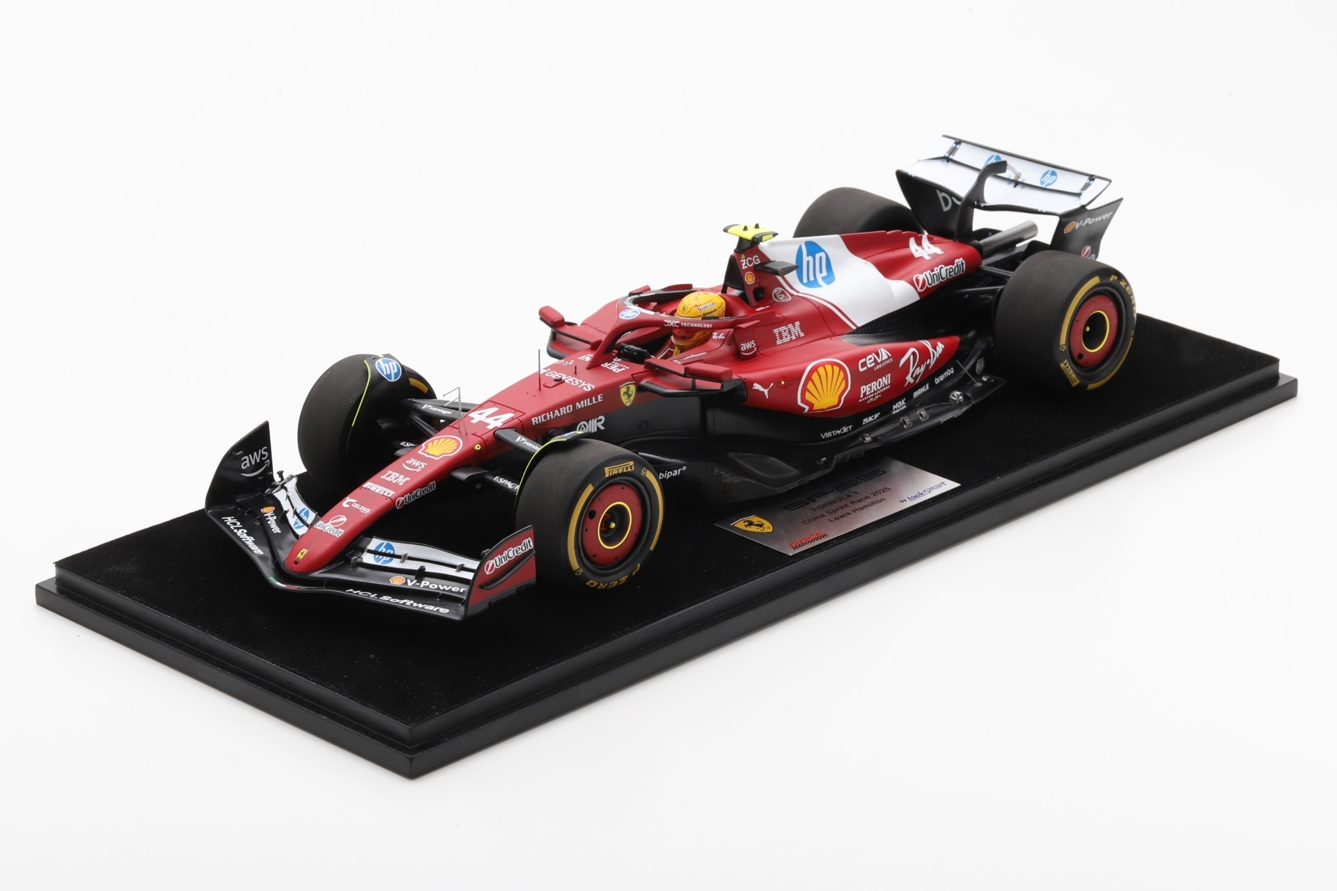 **Pre Order 1:12 Lewis Hamilton Ferrari SF-25 China GP Sprint Race Winner 2025 - Looksmart