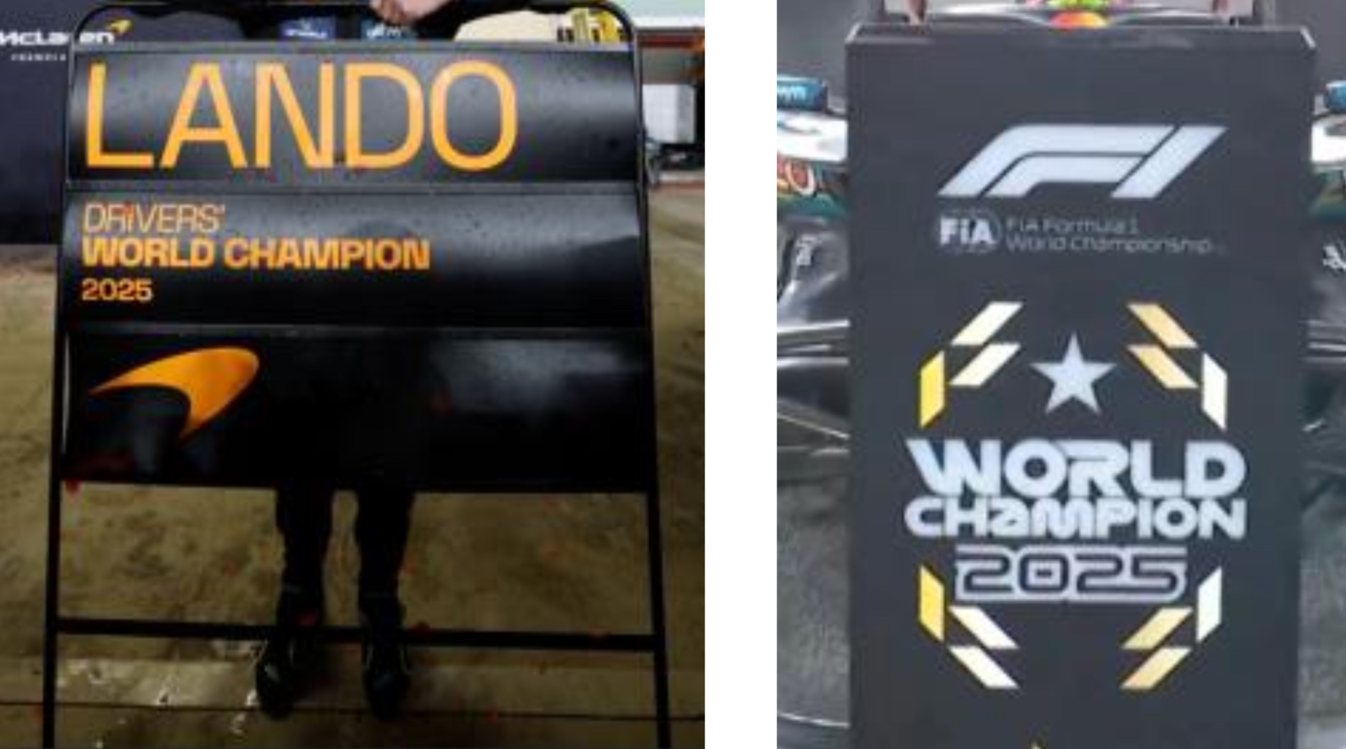 1:18 Lando Norris McLaren MCL39 ‘World Champion’ 3de Abu Dhabi 2025 - Spark Models