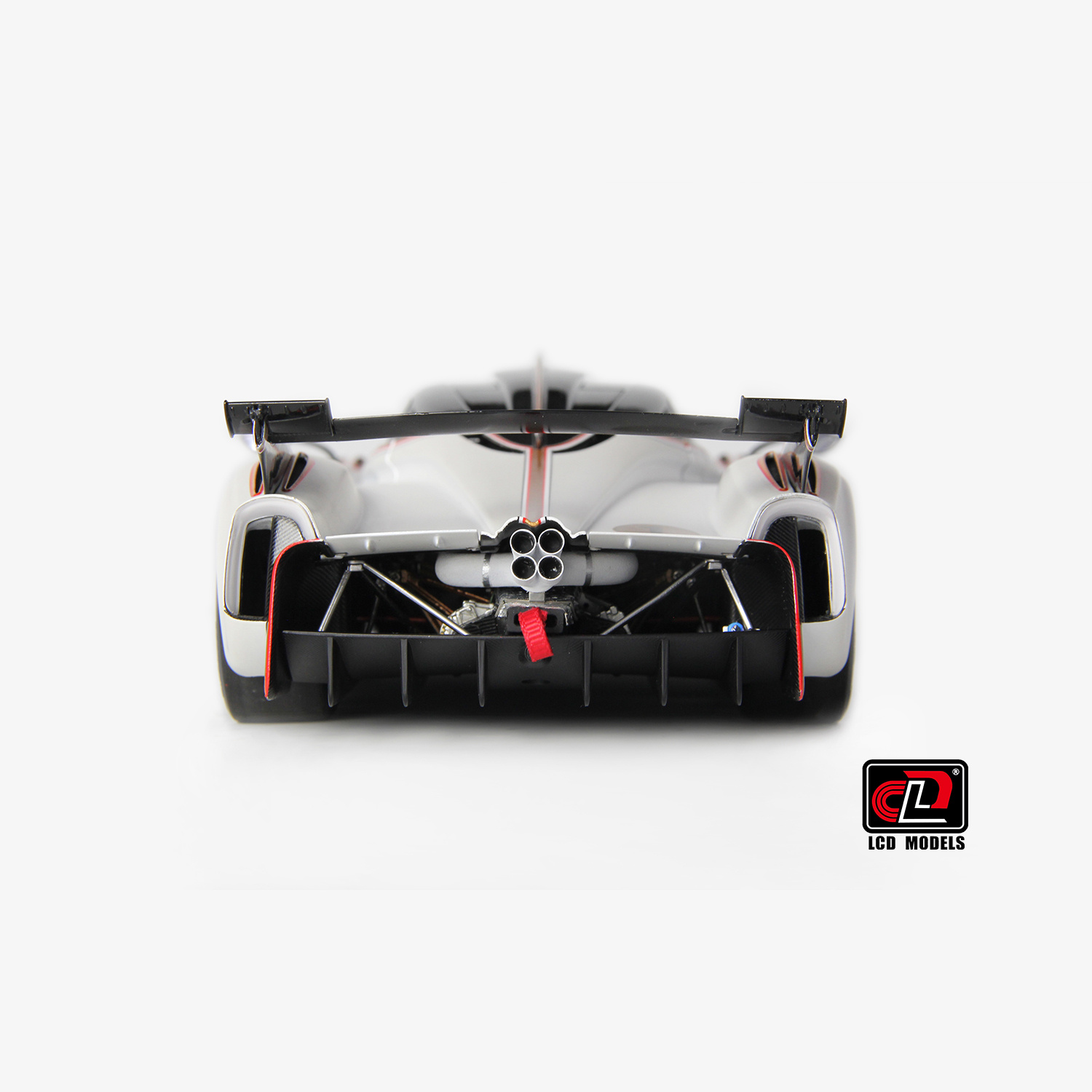 1:18 Pagani Huayra R- Pearl White - LCD Model