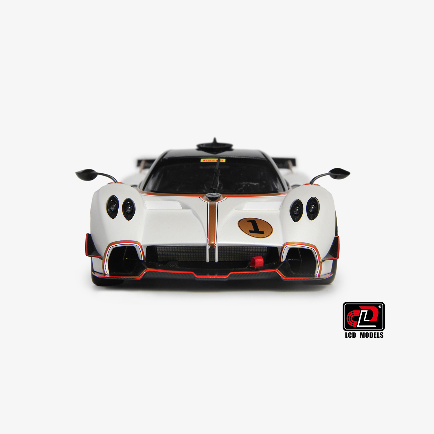 1:18 Pagani Huayra R- Pearl White - LCD Model