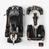 1:18 Pagani Huayra R- Black Carbon - LCD Model