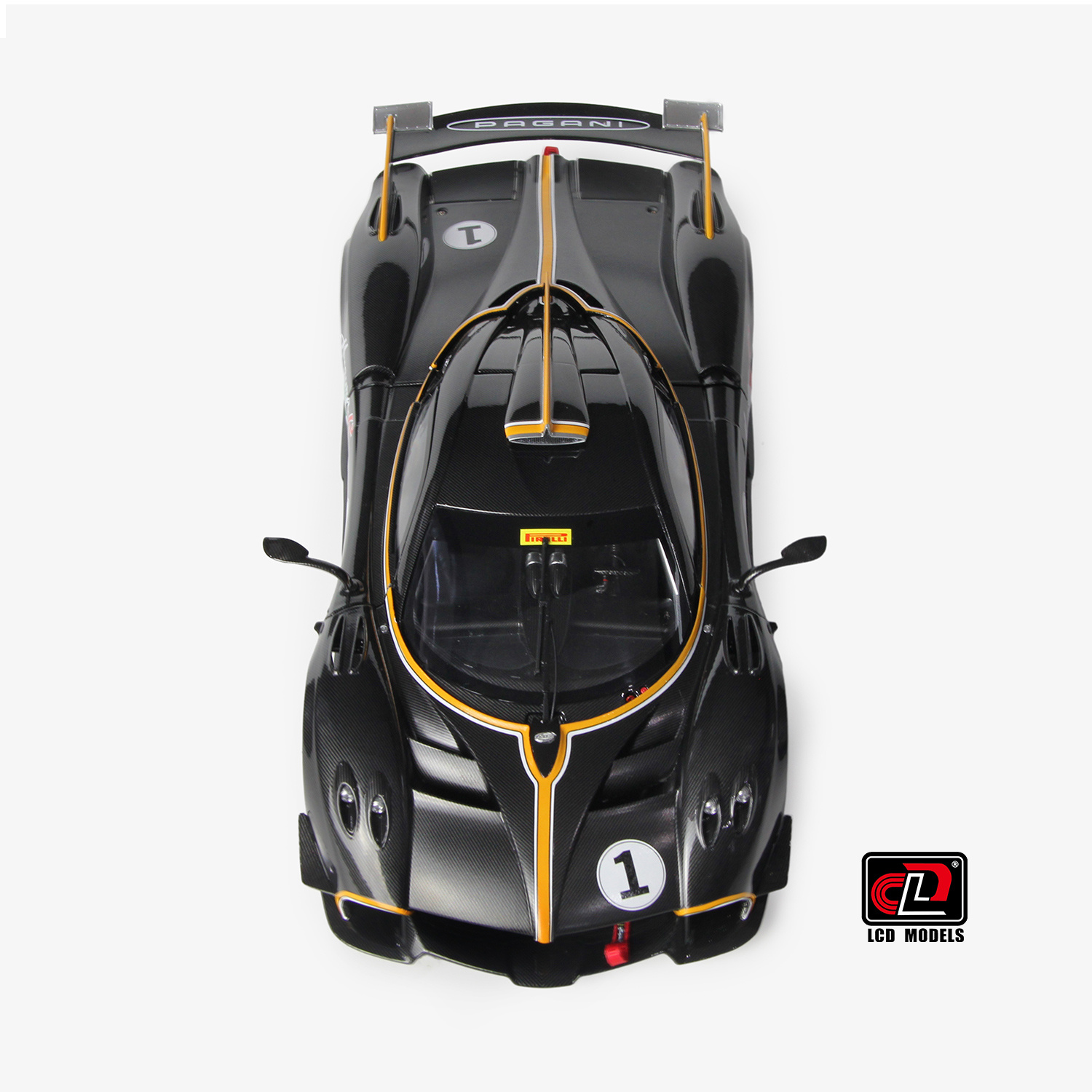 1:18 Pagani Huayra R- Black Carbon - LCD Model