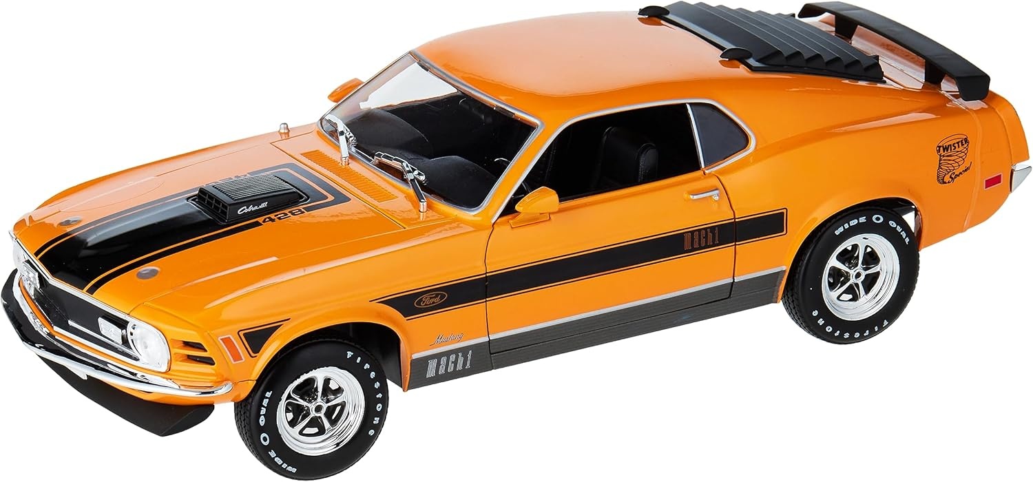 1:18 Ford Mustang Mach 1 1970 Orange Maisto