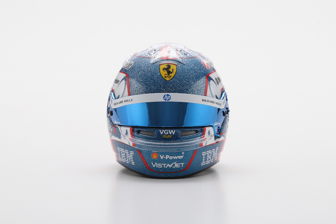 **Pre Order 1/5 Helmet Charles Leclerc - Singapore GP 2025
