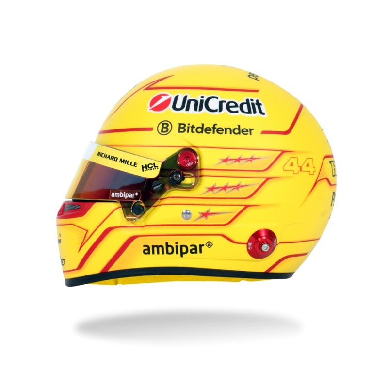 1:2 Helm Lewis Hamilton – Ferrari F1 2025 | Officiële Replica - Bell Helmets