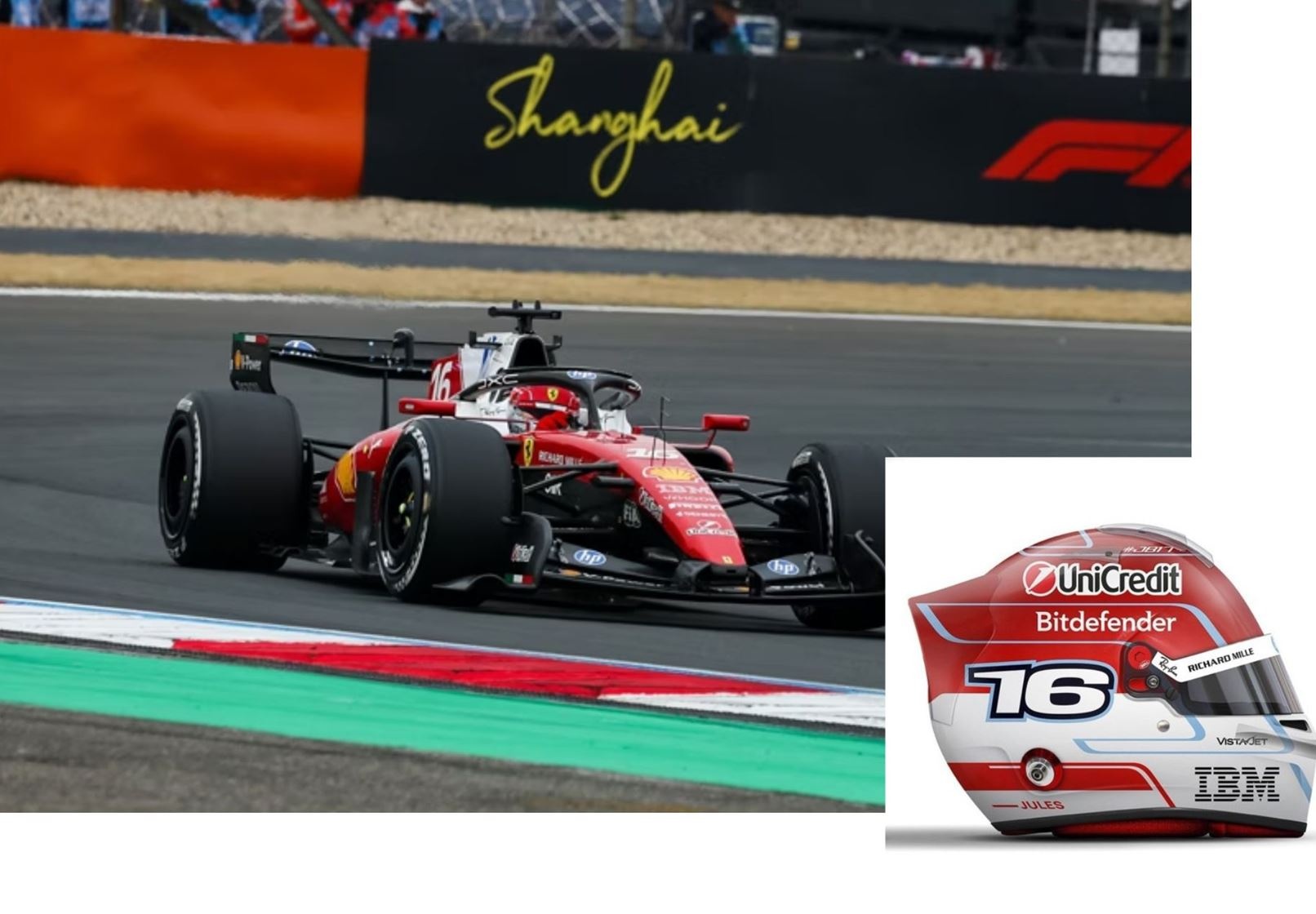 1:43 Charles Leclerc Scuderia Ferrari HP - SF-26 Chinese GP 2026 - 4th Place - BBR Models