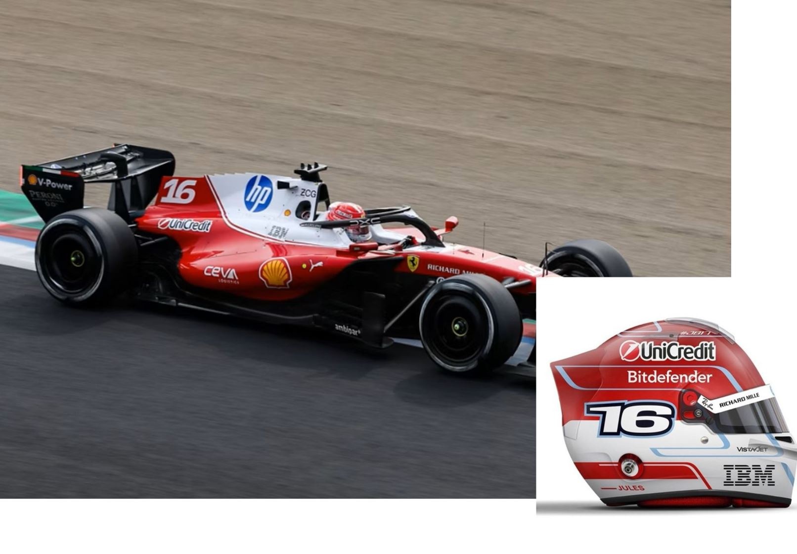 1:43 Charles Leclerc Scuderia Ferrari HP - SF-26 Japan GP 2026 - 3th Place - BBR Models
