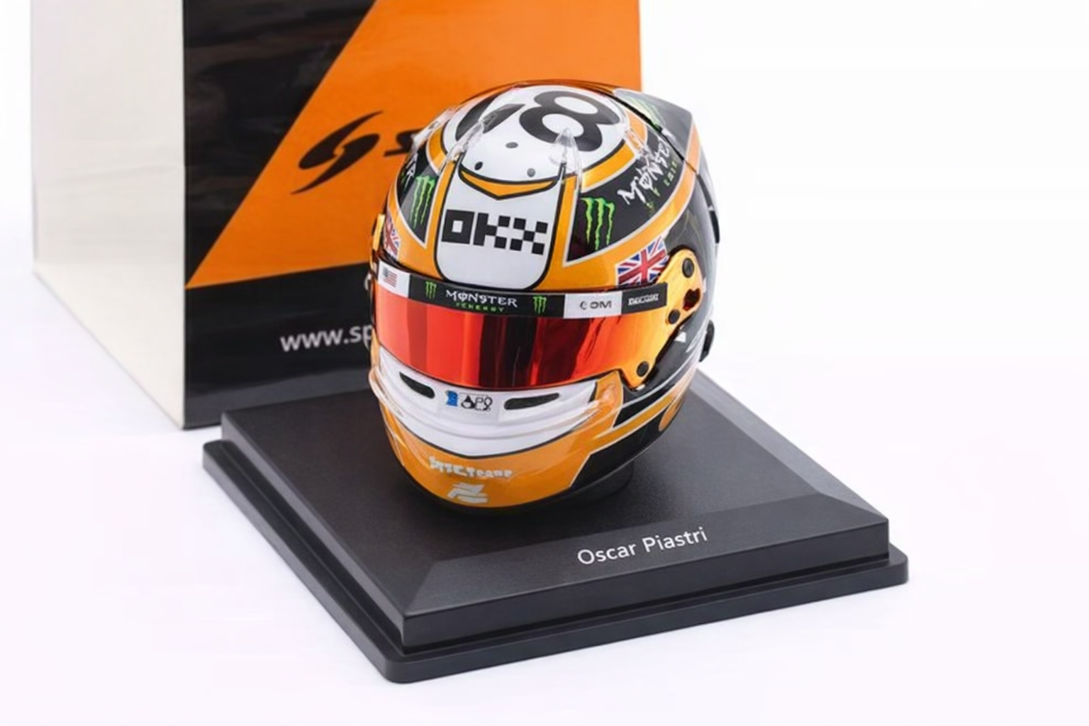 1:5 Oscar Piastri - Monaco GP 2025 Helm - Spark Models