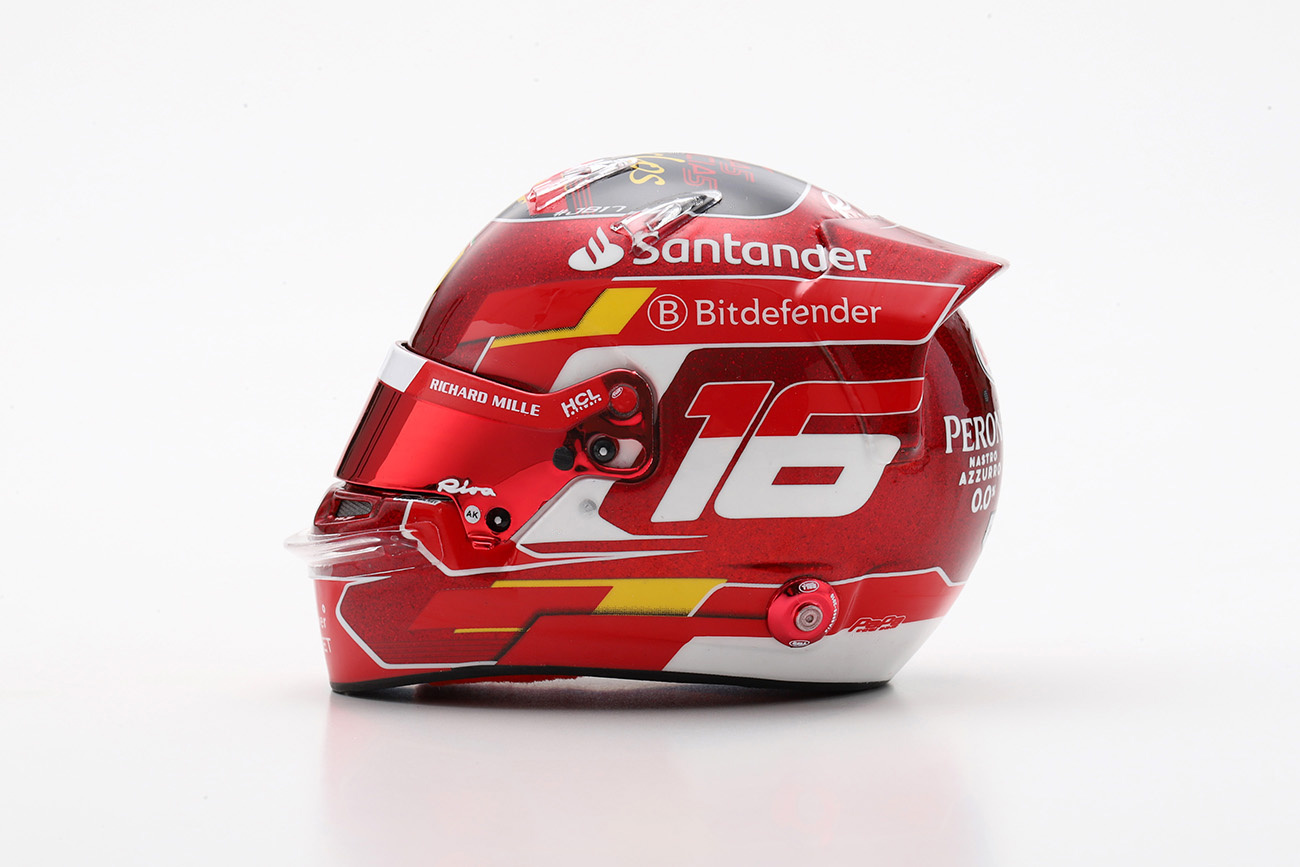 **Pre Order 1/5 Helmet Charles Leclerc - Abu Dhabi GP 2024