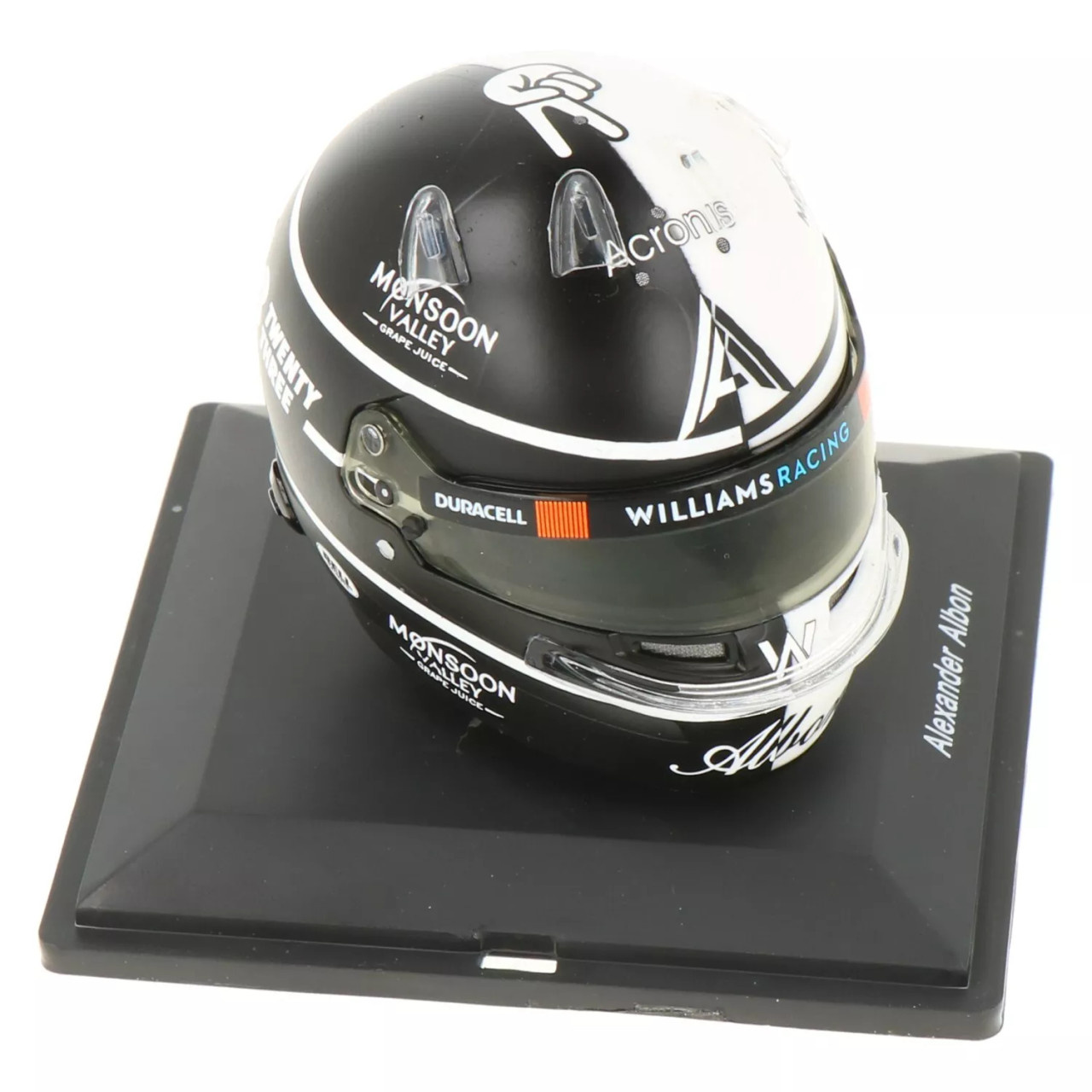 1:5 Williams Racing - Alexander Albon - British GP Helmet 2023 black white Spark Scale model