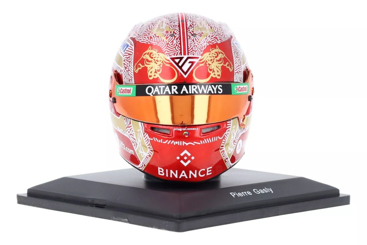 1:5 BTW Alpine F1 Team - Pierre Gasly - Qatar GP Helmet 2023 Spark Schaalmodel