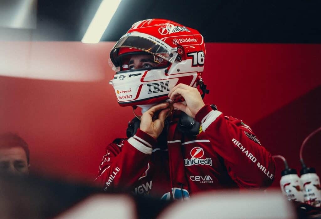 1:2 Helmet Charles Leclerc – Ferrari F1 2025 | Official Replica - Bell Helmets