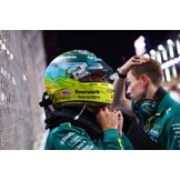 1:2 Aston Martin Fernando Alonso 2025 Saudi Arabian GP Mini Helmet Bell