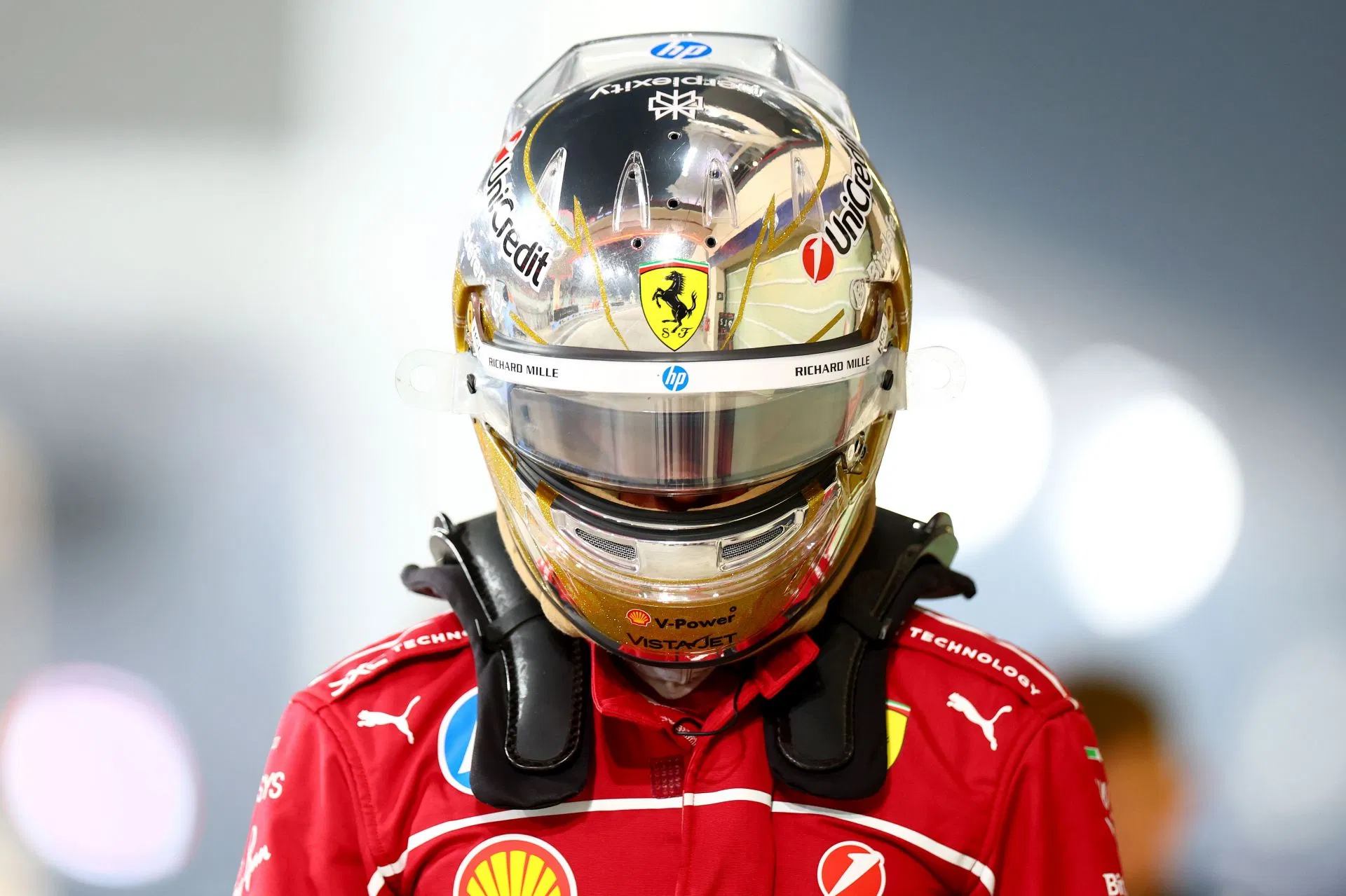1:5 Lewis Hamilton Scuderia Ferrari HP - Abu Dhabi GP 2025 Special Edition Helmet