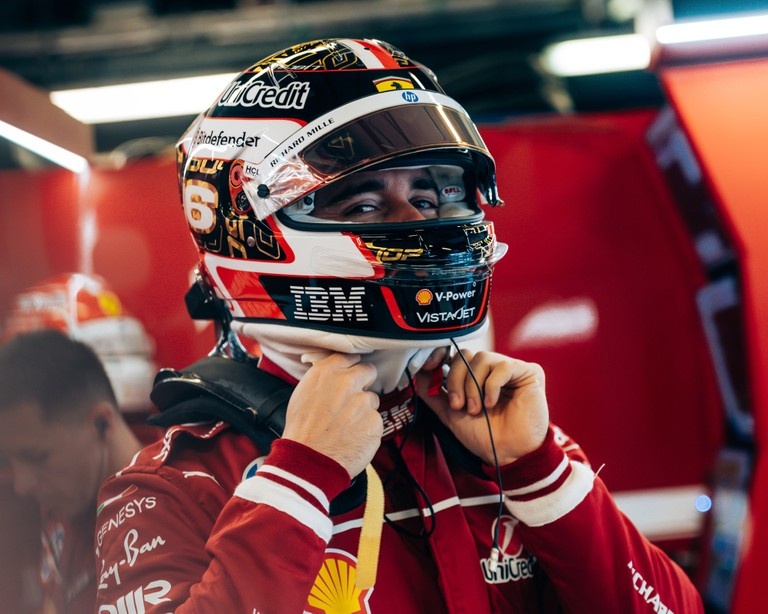 1:5 Charles Leclerc Scuderia Ferrari HP - Abu Dhabi GP 2025 Special Edition Helmet