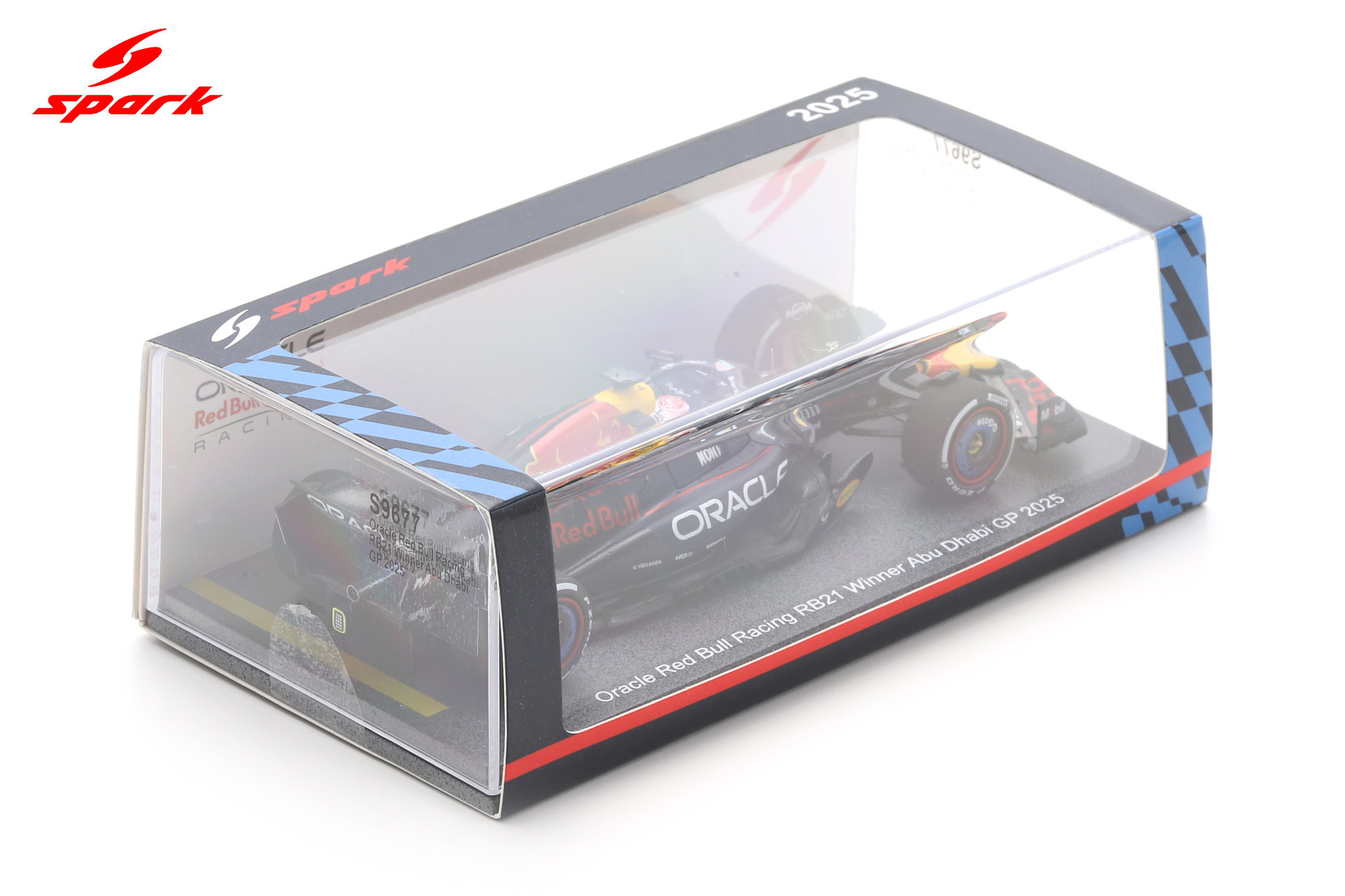 1:43 Max Verstappen Red Bull Racing F1 Winner Abu Dhabi 2025 (with pit board) - Spark Models
