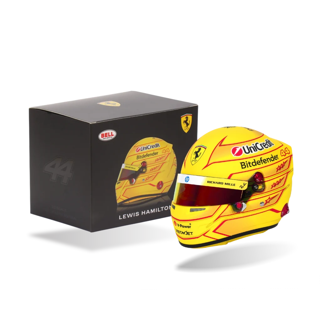 1:2 Lewis Hamilton Scuderia Ferrari HP - 2026 Seizoenshelmet - Bell Helmets