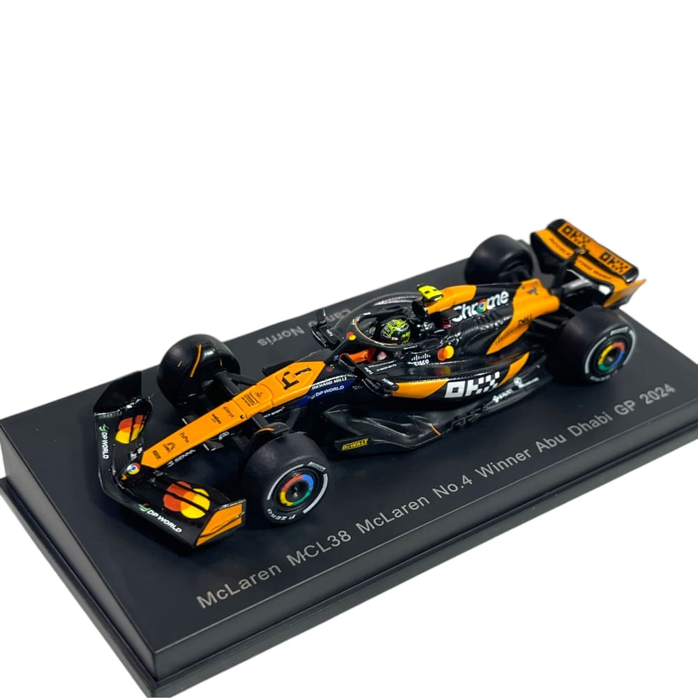 1:64 Lando Norris MCL38 #4 Winner Abu Dhabi GP 2024 - Spark Models