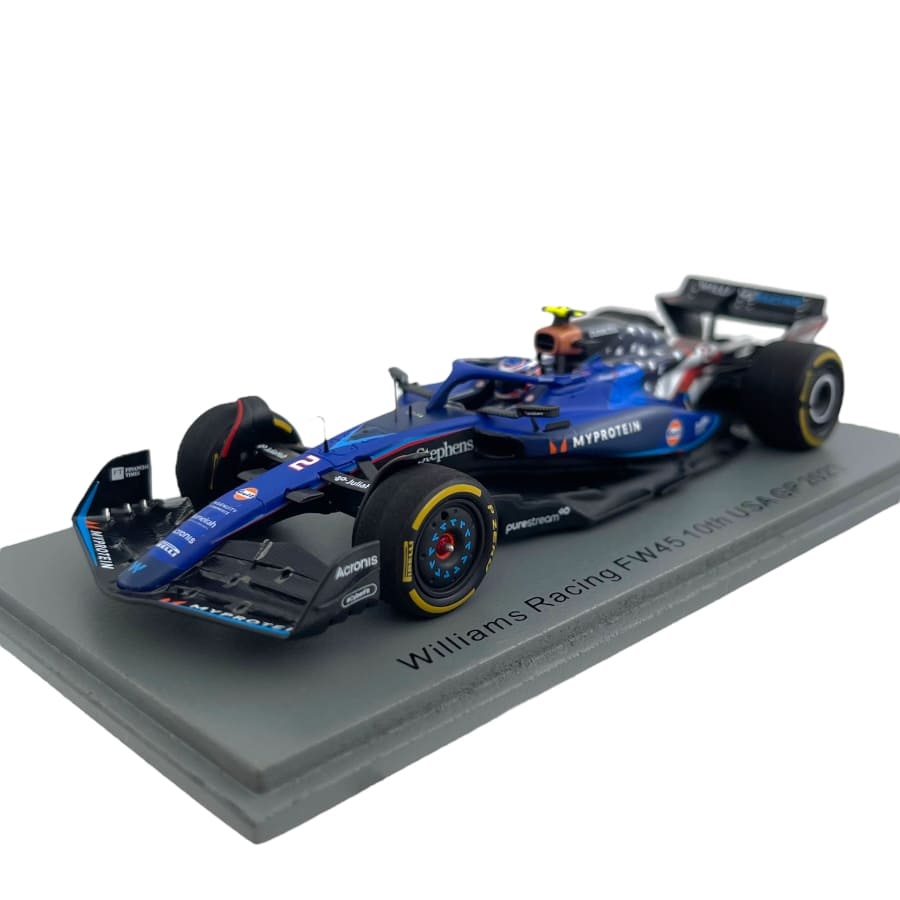 1:43 Williams F1 FW45, L. Sargeant '10th Grand Prix USA 2023'
