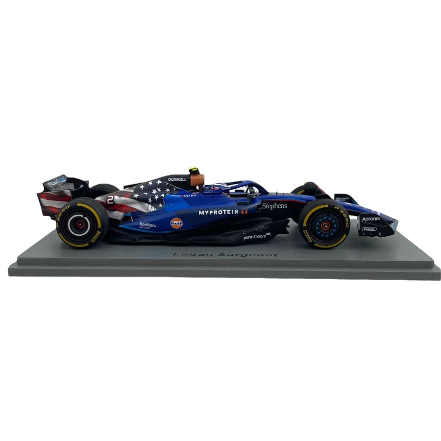 1:43 Williams F1 FW45, L. Sargeant '10th Grand Prix USA 2023'