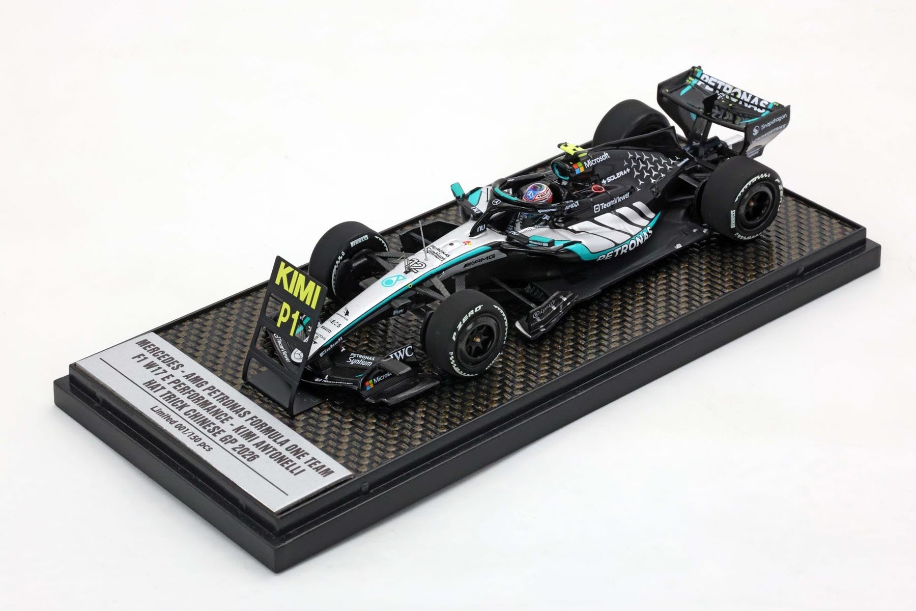 1:43 Modell Kimi Antonelli Mercedes-AMG F1 W17 – Sieger GP China 2026 – BBR – Vorbestellung