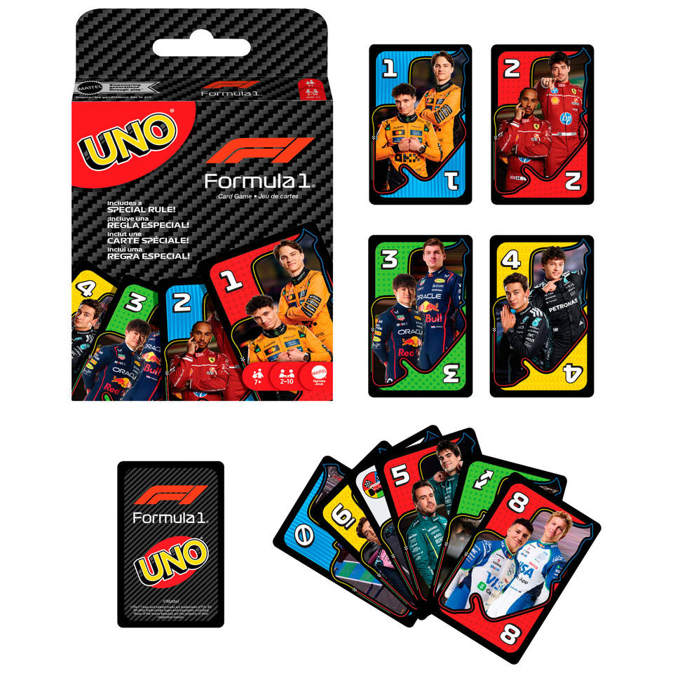 UNO Formula 1 – card game – Mattel