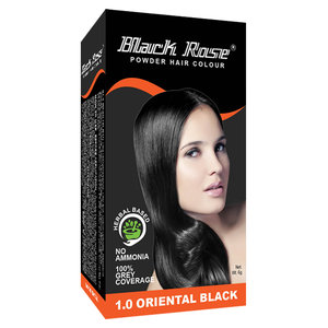BLACK ROSE Henna Hair Colour Compact Size 6gm BLACK colour BLACK ROSE Henna Hair Colour Compact Size 6gm BLACK colour