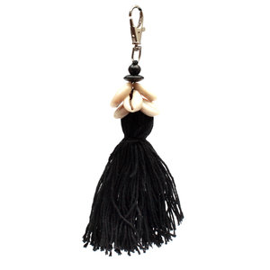 The Cowrie Tassel Keychain