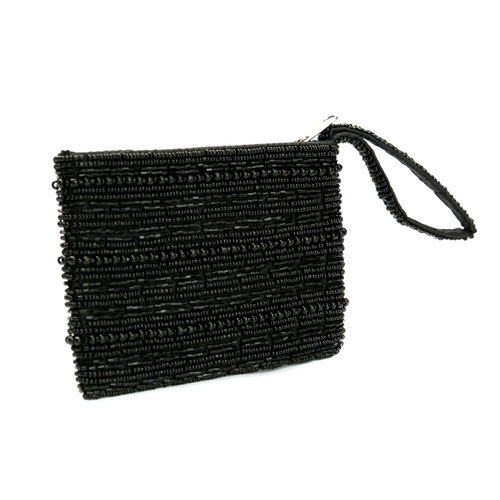 The Black Beaded Wallet