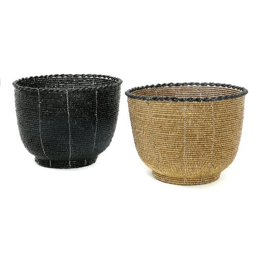 The Beaded Candy Bowl  - Black - M