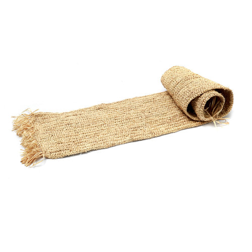 The Fringe Raffia Table Runner - Natural