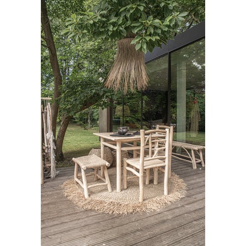 The Raffia Fringed Carpet - Natural