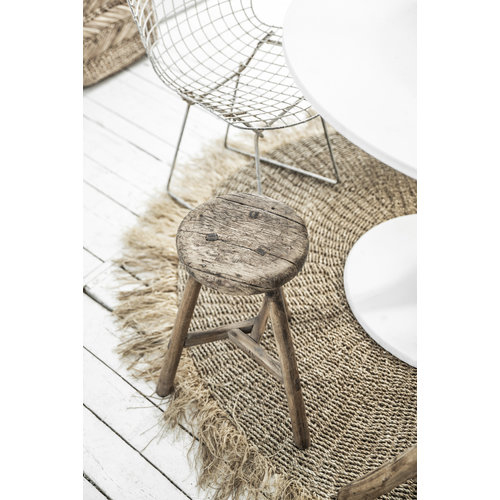 The Raffia Fringed Carpet - Natural