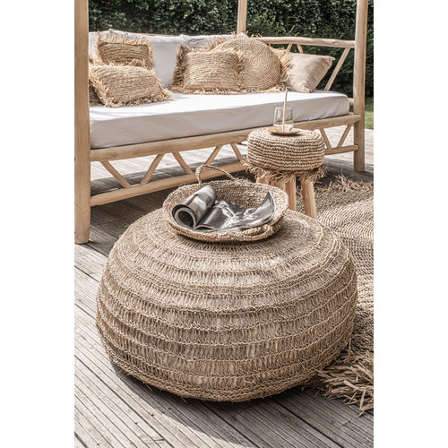 The Seagrass Pouffe - Natural - L