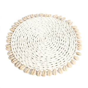 The Seagrass Shell Pan Coaster wit