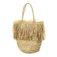 The Fringe Raffia Tote