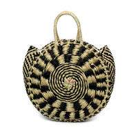 The Seagrass Pied Roundi Bag