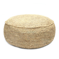 The Raffia Flores Pouffe