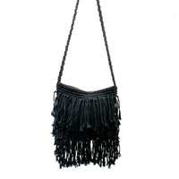 The Fringed Macrame Bag