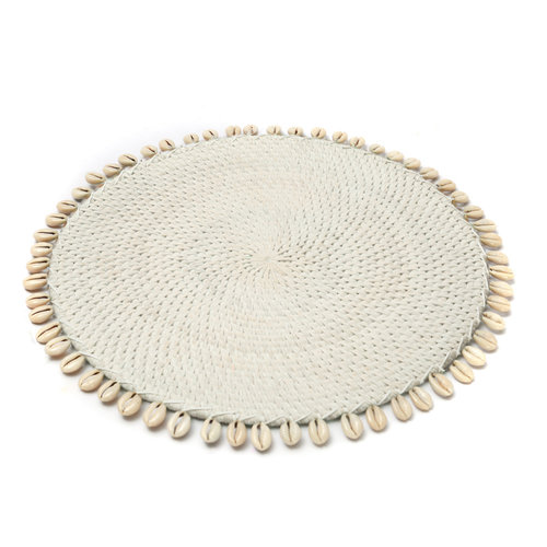 The Cowrie Placemat - White