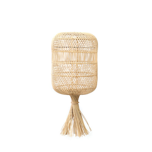 The Rattan Dumpling Floor Lamp - Pendant - Natural