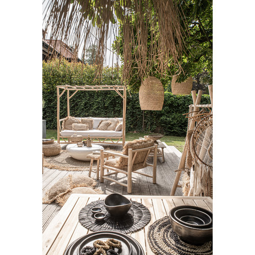 The Rattan Twister Pendant - Natural - 50x80